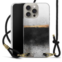 Carry Case Transparent Leather black/gold