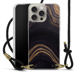 Carry Case Transparent Leather black/gold