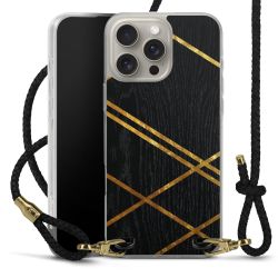 Carry Case Transparent Leather black/gold