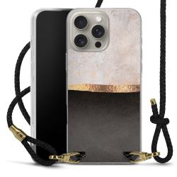 Carry Case Transparent Leather black/gold