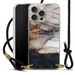 Carry Case Transparent Leather black/gold