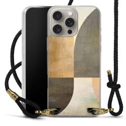 Carry Case Transparent Leather black/gold