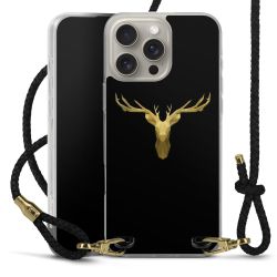 Carry Case Transparent Leather black/gold