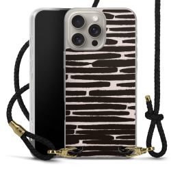 Carry Case Transparent Leather black/gold