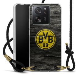 Carry Case Transparent Leather black/gold