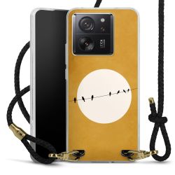 Carry Case Transparent Leather black/gold