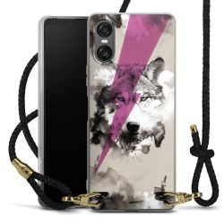 Carry Case Transparent Leather black/gold