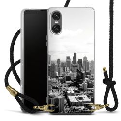 Carry Case Transparent Leather black/gold