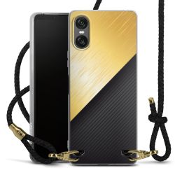 Carry Case Transparent Leather black/gold