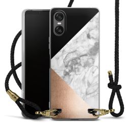 Carry Case Transparent Leather black/gold