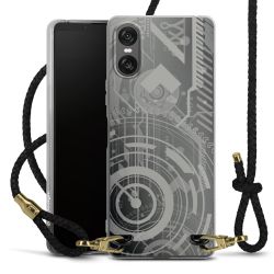 Carry Case Transparent Leather black/gold