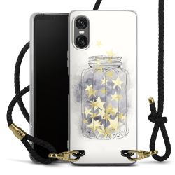 Carry Case Transparent Leather black/gold