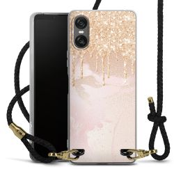 Carry Case Transparent Leather black/gold