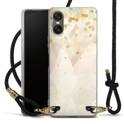 Carry Case Transparent Leather black/gold