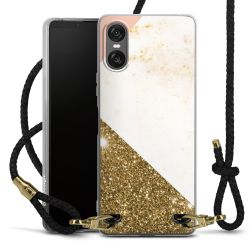 Carry Case Transparent Leather black/gold