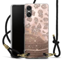 Carry Case Transparent Leather black/gold