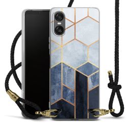 Carry Case Transparent Leather black/gold