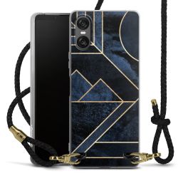 Carry Case Transparent Leather black/gold