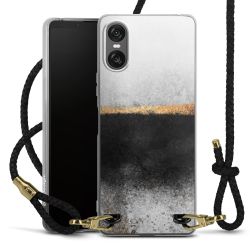 Carry Case Transparent Leather black/gold