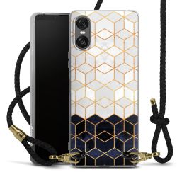 Carry Case Transparent Leather black/gold