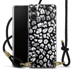 Carry Case Transparent Leather black/gold