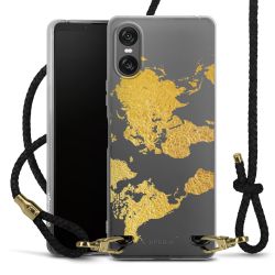 Carry Case Transparent Leather black/gold