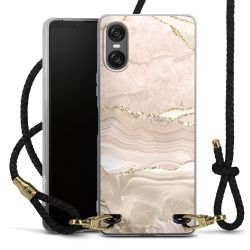 Carry Case Transparent Leather black/gold