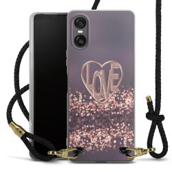 Carry Case Transparent Leather black/gold