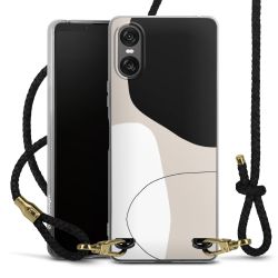 Carry Case Transparent Leather black/gold