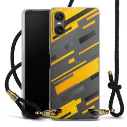 Carry Case Transparent Leather black/gold