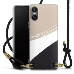 Carry Case Transparent Leather black/gold