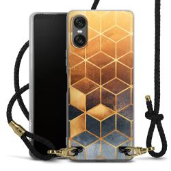 Carry Case Transparent Leather black/gold