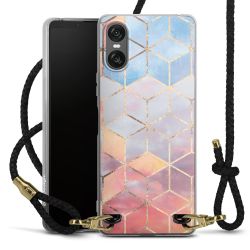 Carry Case Transparent Leather black/gold