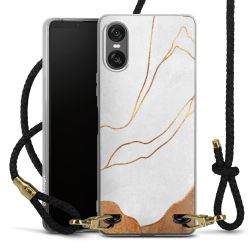 Carry Case Transparent Leather black/gold