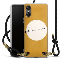 Carry Case Transparent Leather black/gold