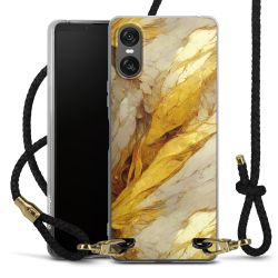 Carry Case Transparent Leather black/gold