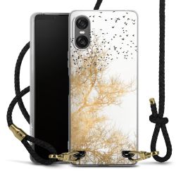 Carry Case Transparent Leather black/gold