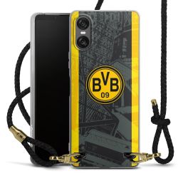 Carry Case Transparent Leather black/gold