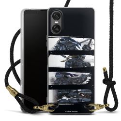 Carry Case Transparent Leather black/gold