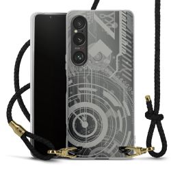 Carry Case Transparent Leather black/gold