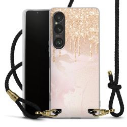 Carry Case Transparent Leather black/gold