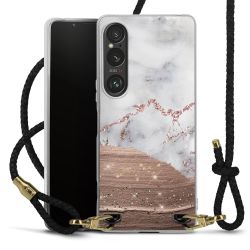 Carry Case Transparent Leather black/gold