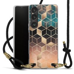 Carry Case Transparent Leather black/gold