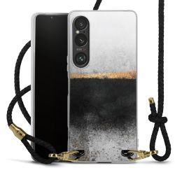 Carry Case Transparent Leather black/gold