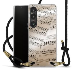 Carry Case Transparent Leather black/gold