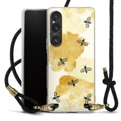 Carry Case Transparent Leather black/gold