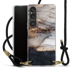 Carry Case Transparent Leather black/gold