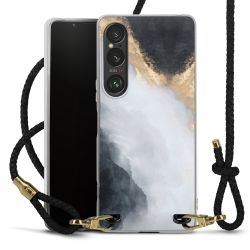 Carry Case Transparent Leather black/gold