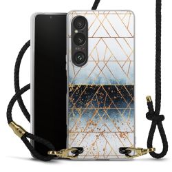 Carry Case Transparent Leather black/gold