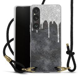 Carry Case Transparent Leather black/gold